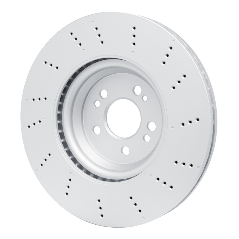 Mercedes-Benz GLE350 Brake Rotor (1) - Front - R1 Concepts - Drilled GeoSPEC Coated - `20-`23